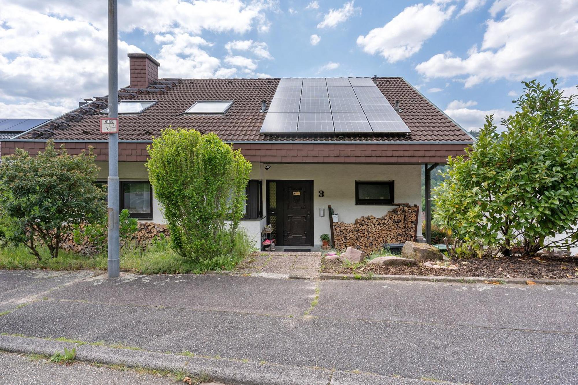 Schlossblickwohnung Schiel Gernsbach Esterno foto